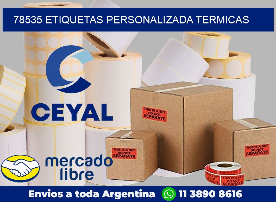 78535 etiquetas personalizada termicas
