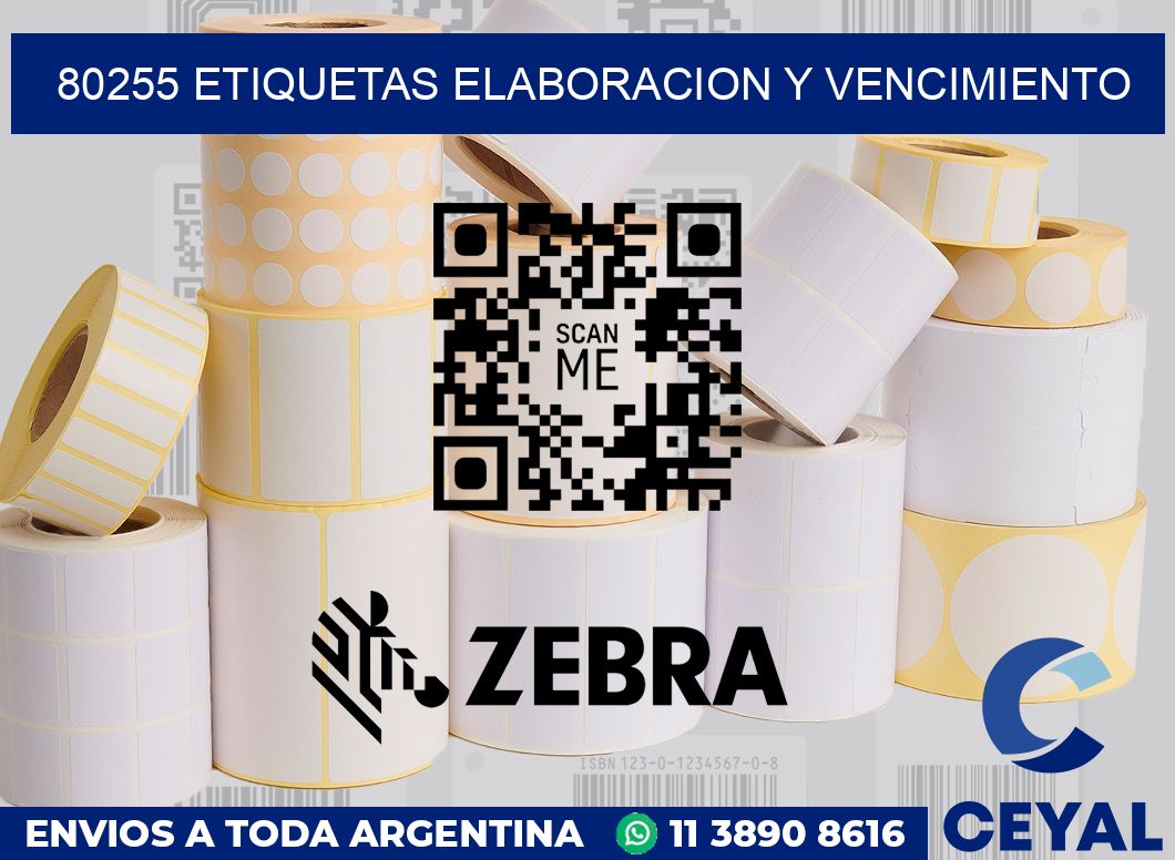 80255 Etiquetas elaboracion y vencimiento