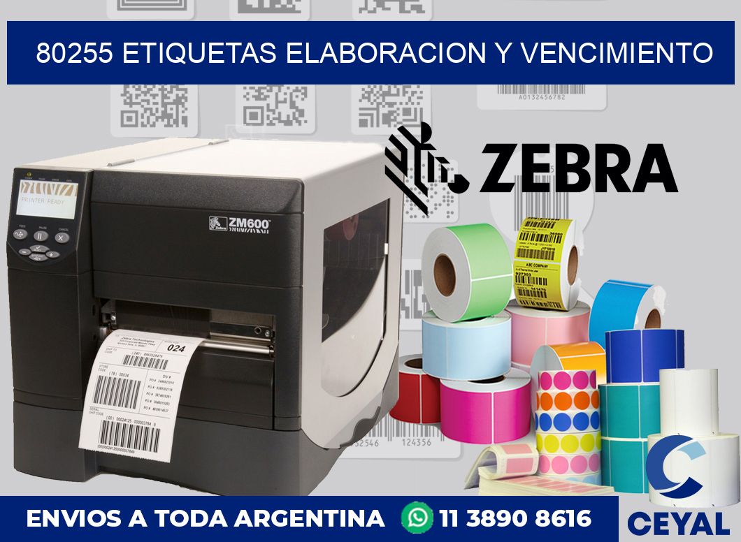 80255 Etiquetas elaboracion y vencimiento