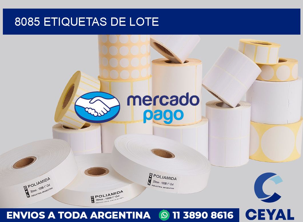8085 Etiquetas de lote
