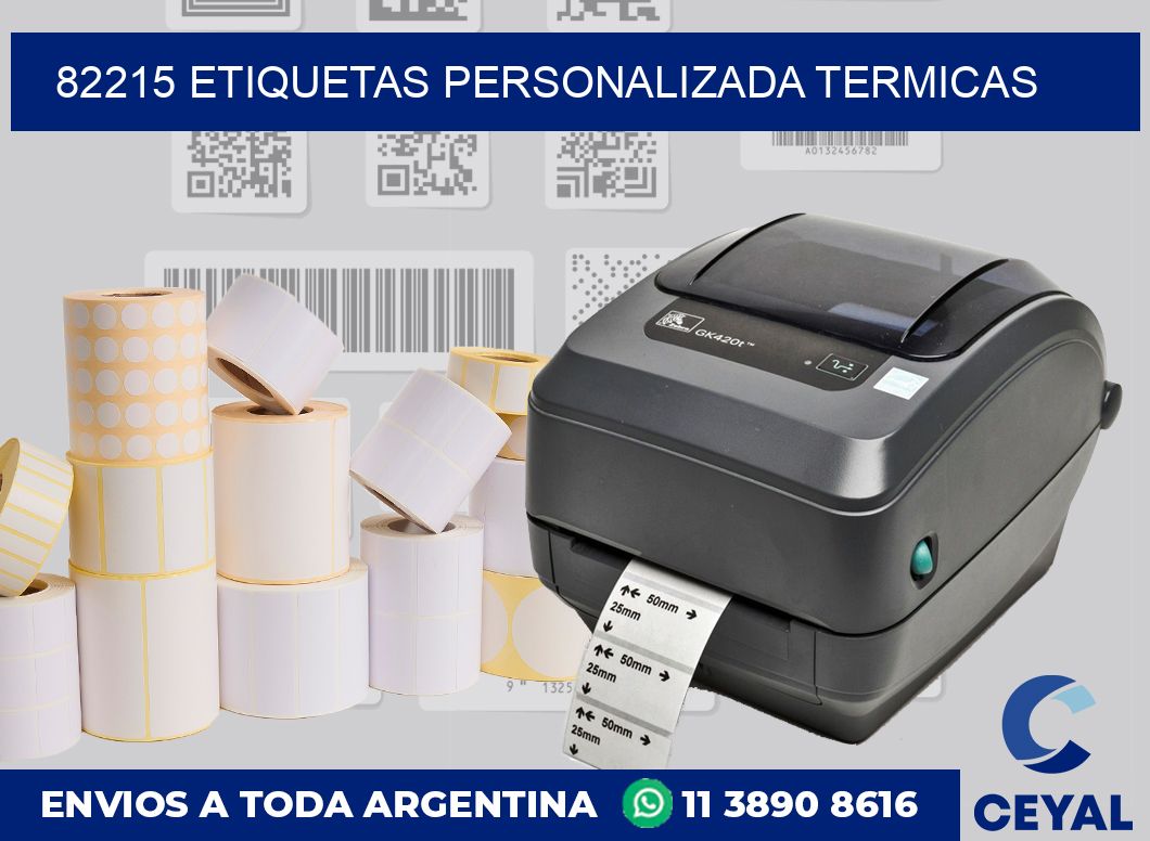 82215 etiquetas personalizada termicas