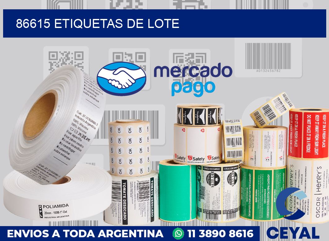 86615 Etiquetas de lote