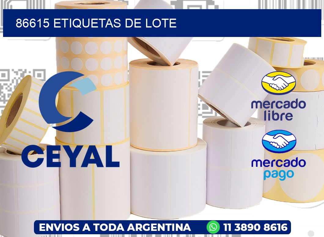 86615 Etiquetas de lote