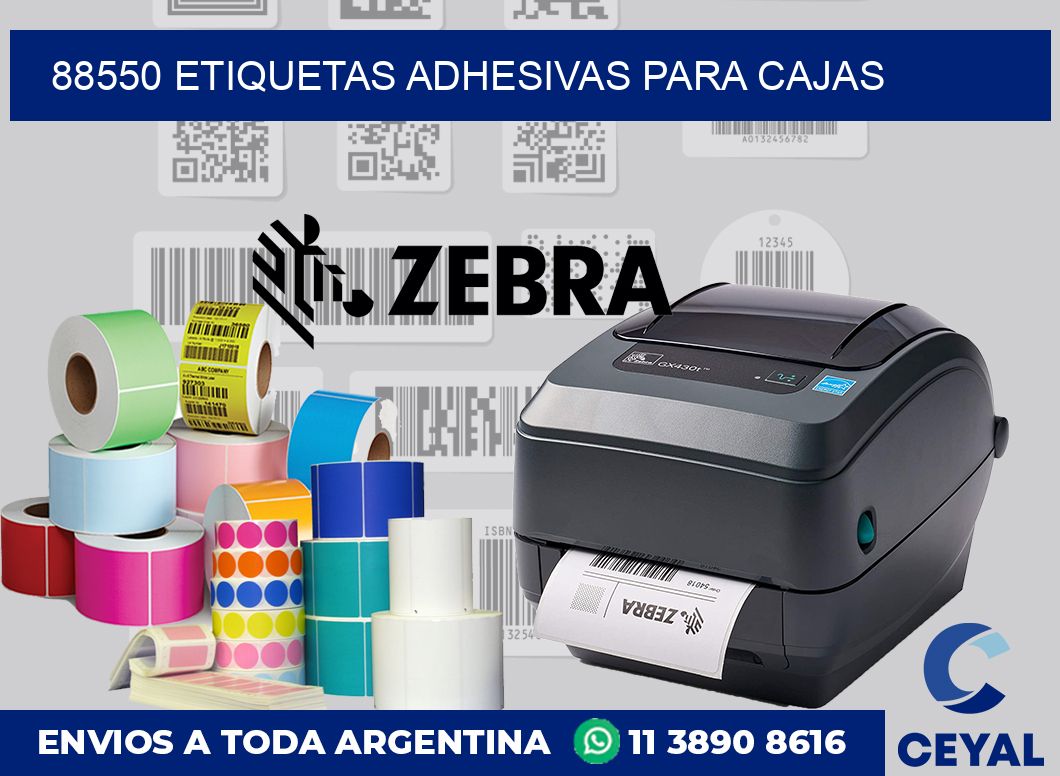 88550 etiquetas adhesivas para cajas