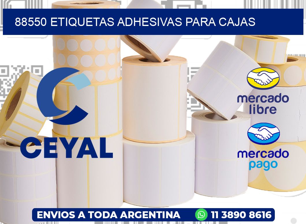 88550 etiquetas adhesivas para cajas