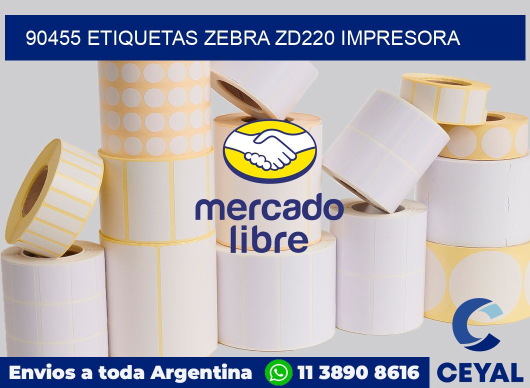 90455 etiquetas Zebra zd220 impresora