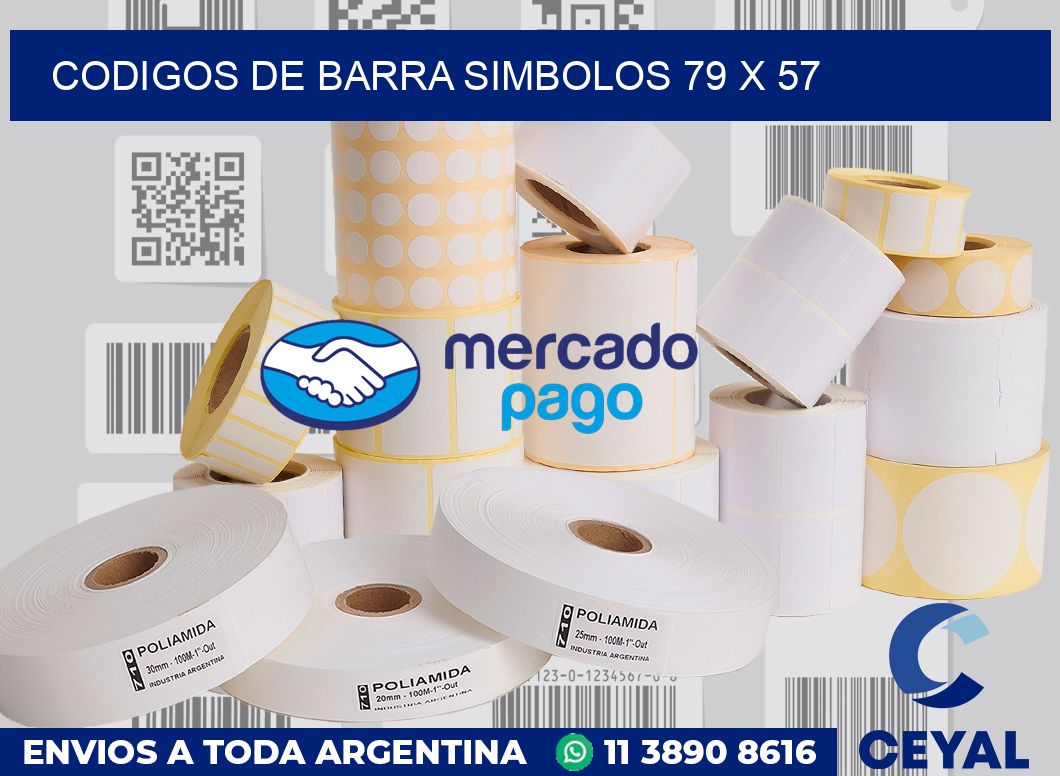 Codigos de barra simbolos 79 x 57