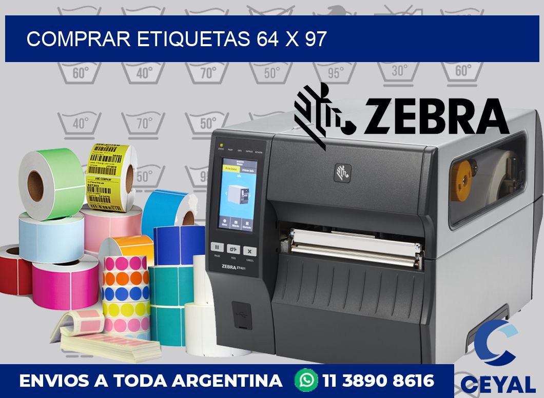 Comprar etiquetas 64 x 97