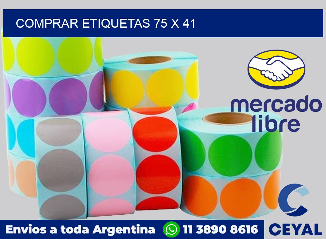 Comprar etiquetas 75 x 41