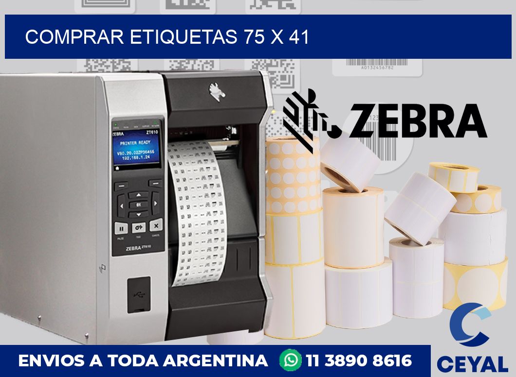 Comprar etiquetas 75 x 41