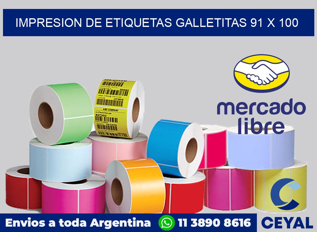 Impresion de etiquetas galletitas 91 x 100