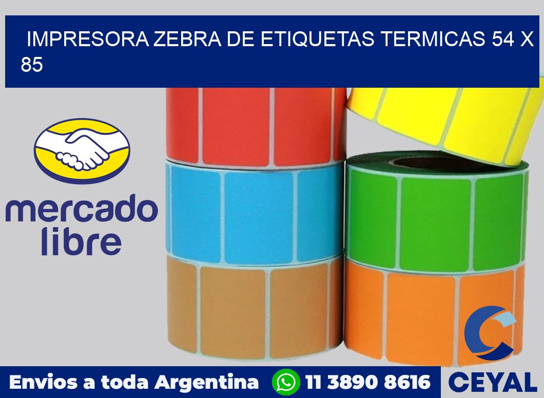 Impresora Zebra de etiquetas termicas 54 x 85