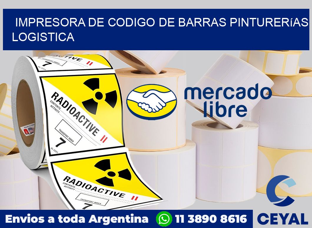Impresora de codigo de barras pinturerías logistica