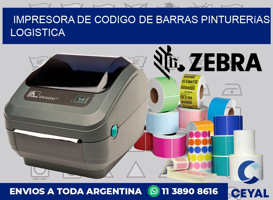 Impresora de codigo de barras pinturerías logistica