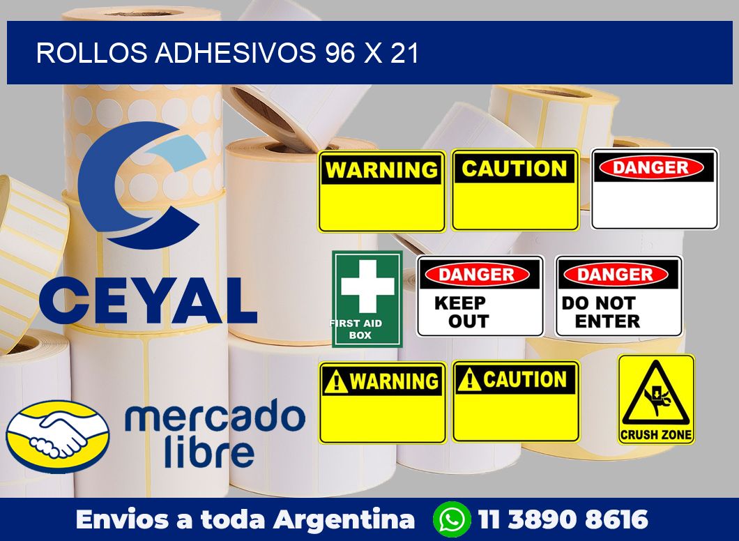 Rollos adhesivos 96 x 21