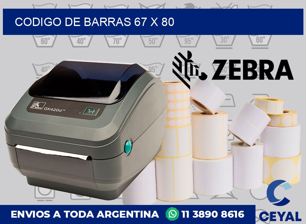 codigo de barras 67 x 80