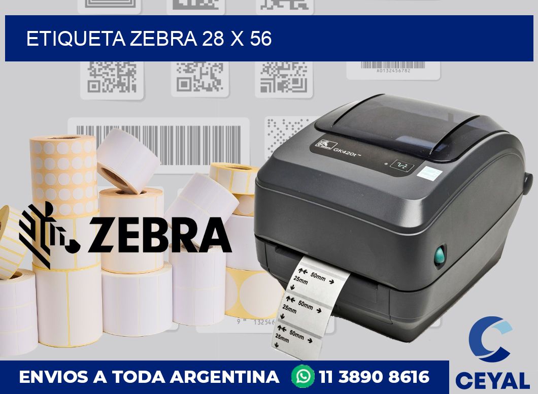 etiqueta zebra 28 x 56