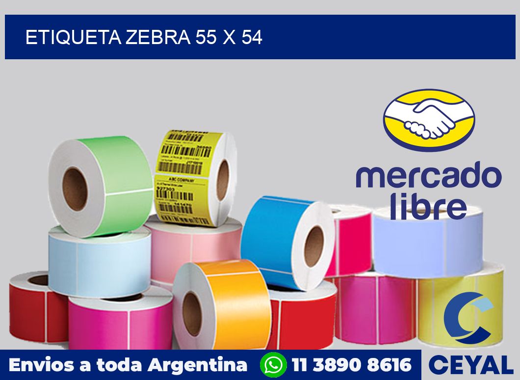 etiqueta zebra 55 x 54