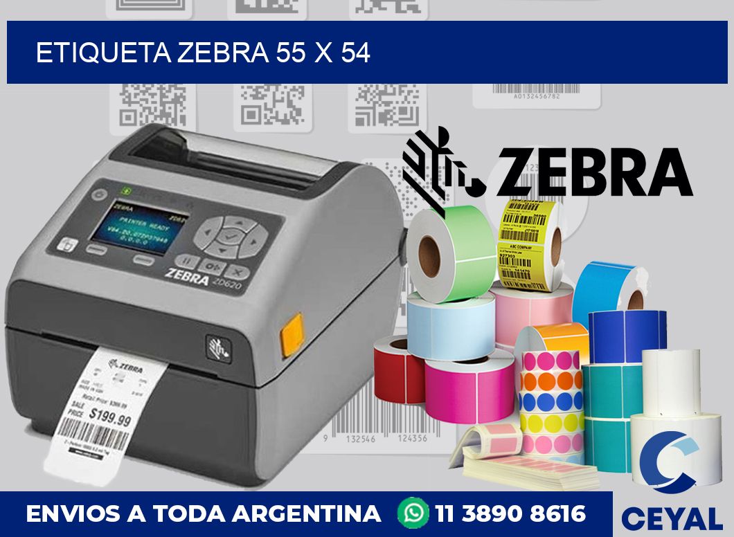 etiqueta zebra 55 x 54