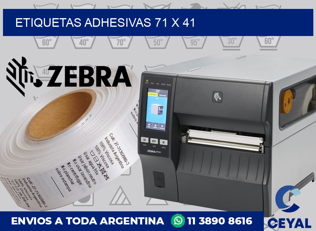 etiquetas adhesivas 71 x 41