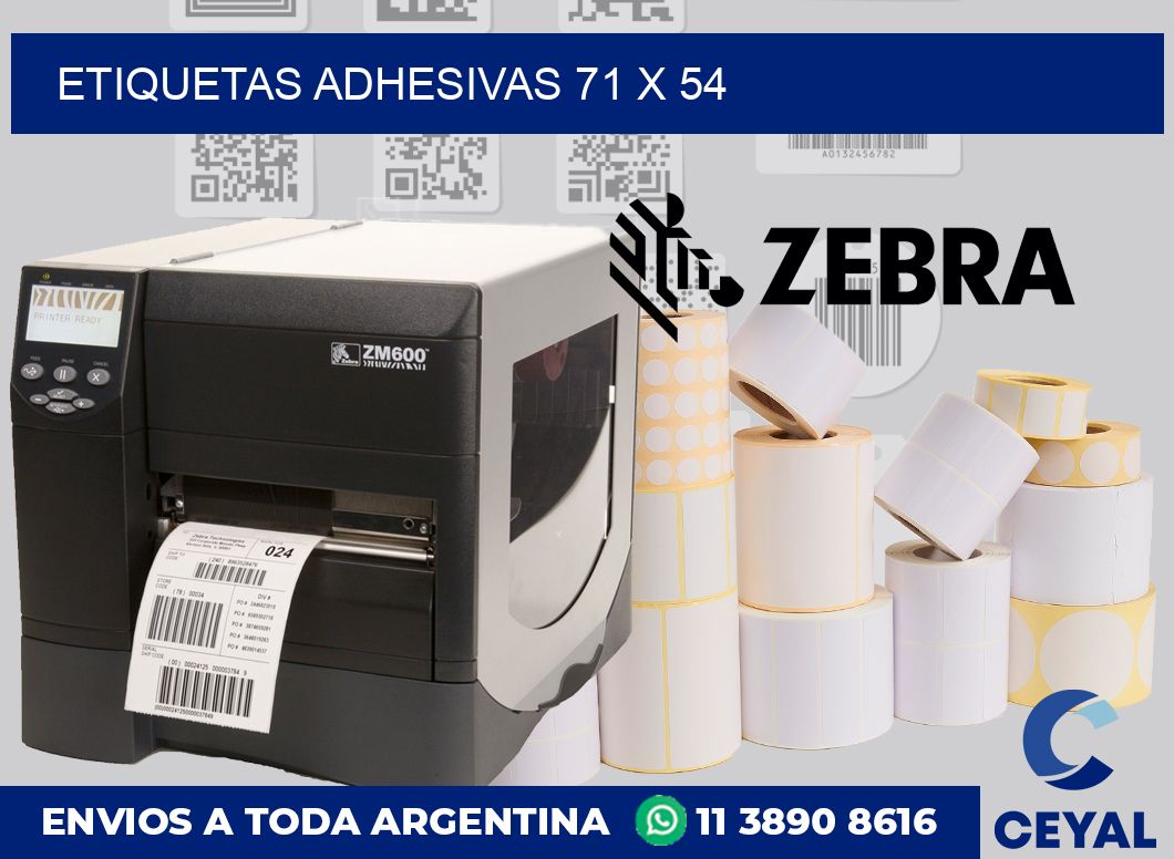 etiquetas adhesivas 71 x 54