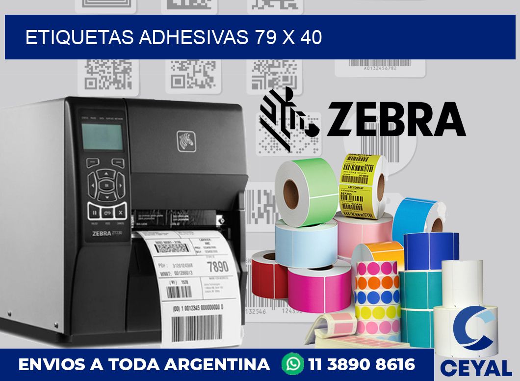 etiquetas adhesivas 79 x 40