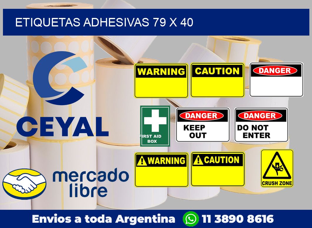 etiquetas adhesivas 79 x 40