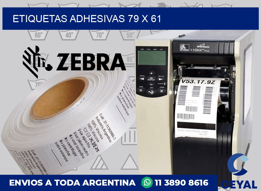 etiquetas adhesivas 79 x 61