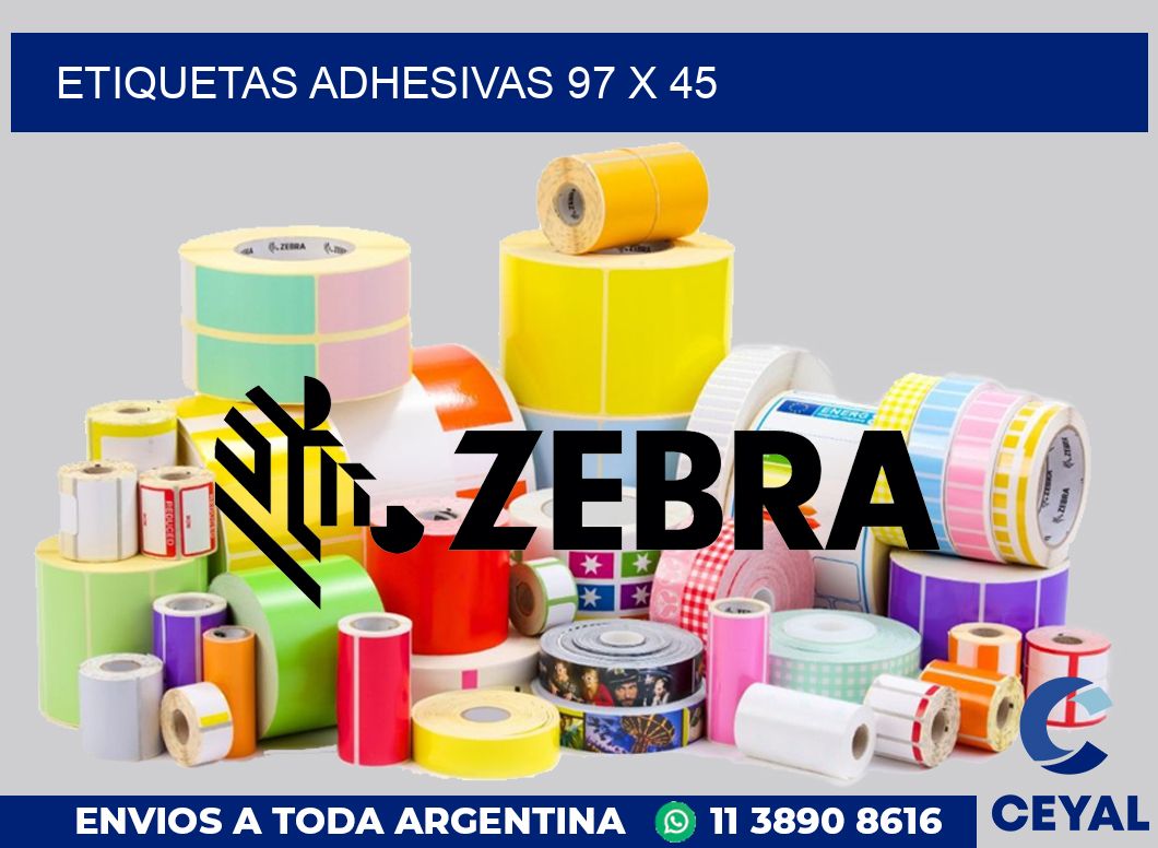 etiquetas adhesivas 97 x 45