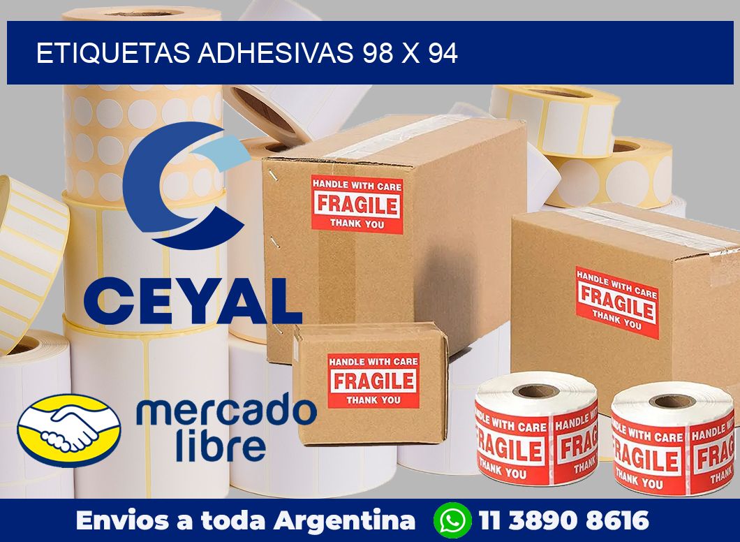 etiquetas adhesivas 98 x 94