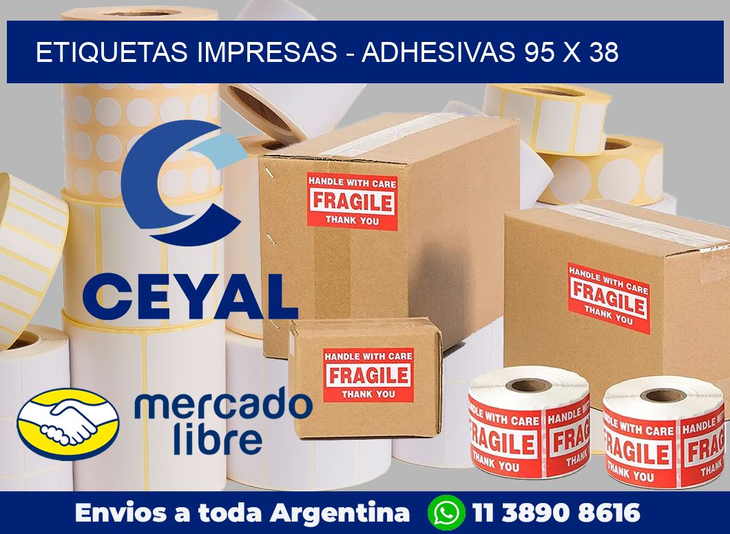 etiquetas impresas – Adhesivas 95 x 38