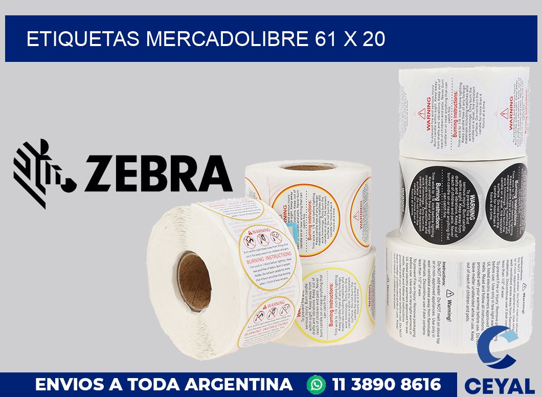 etiquetas mercadolibre 61 x 20
