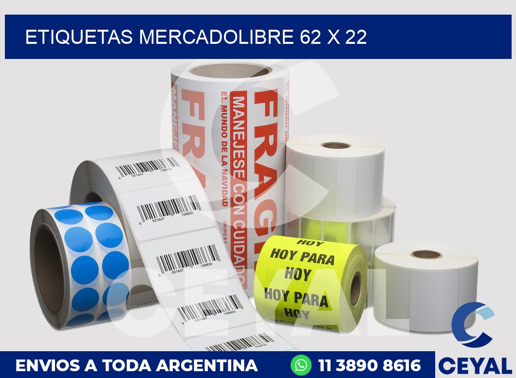 etiquetas mercadolibre 62 x 22