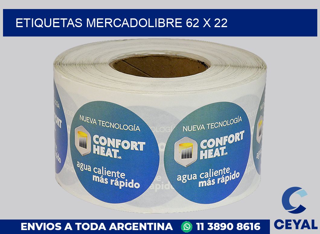 etiquetas mercadolibre 62 x 22