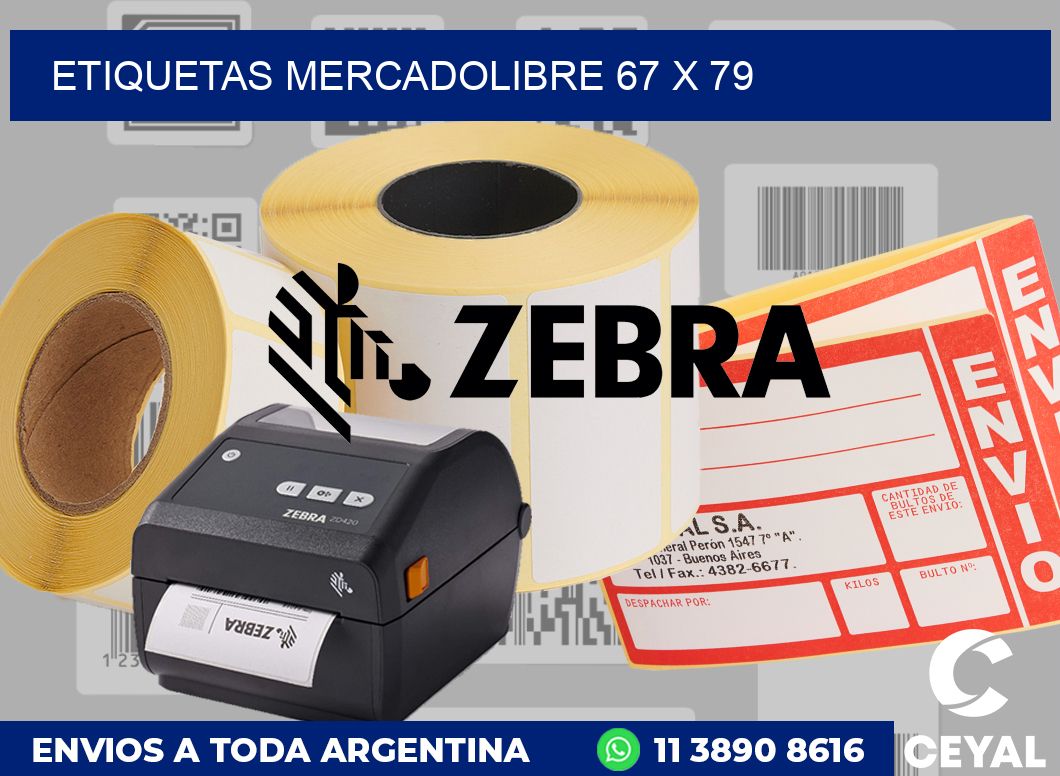 etiquetas mercadolibre 67 x 79