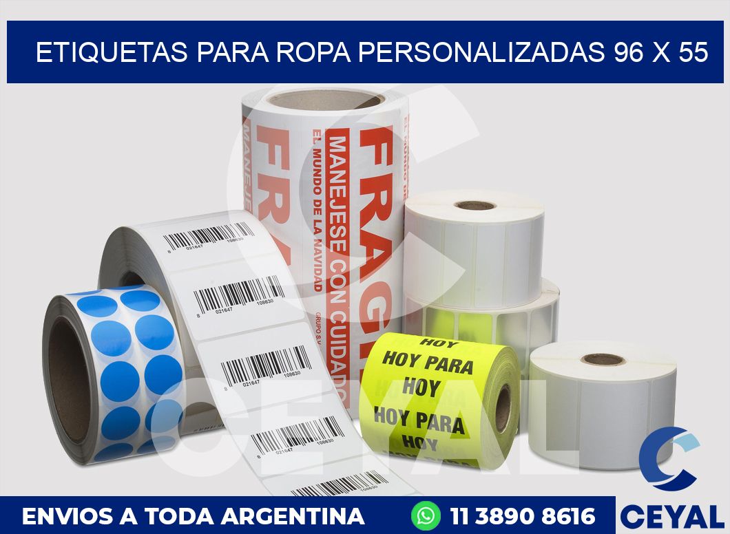 etiquetas para ropa personalizadas 96 x 55