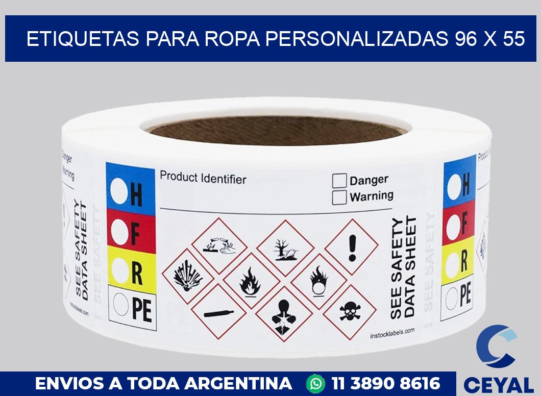etiquetas para ropa personalizadas 96 x 55