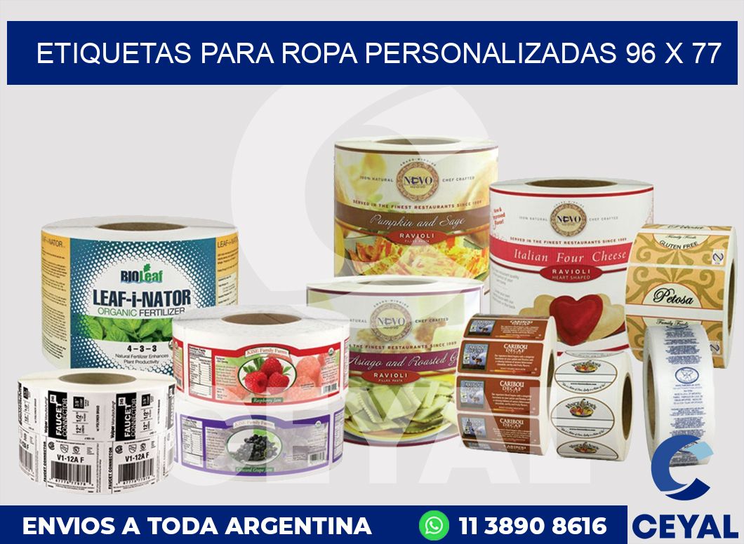 etiquetas para ropa personalizadas 96 x 77