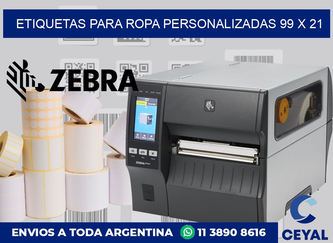 etiquetas para ropa personalizadas 99 x 21