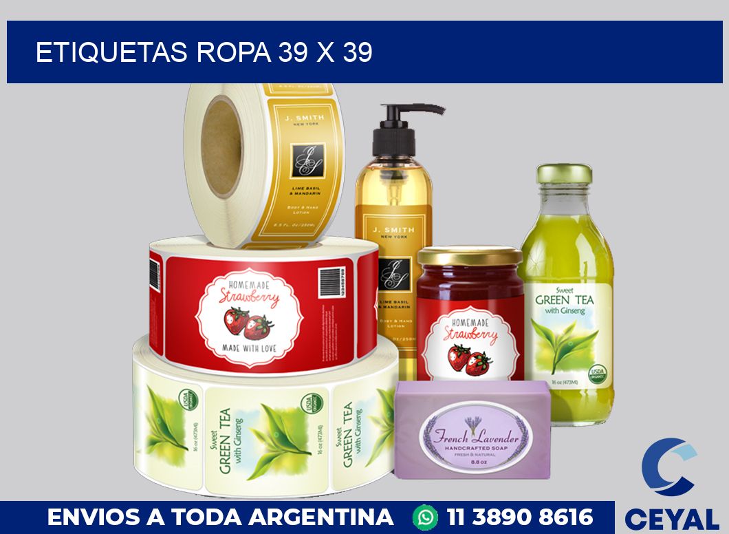 etiquetas ropa 39 x 39