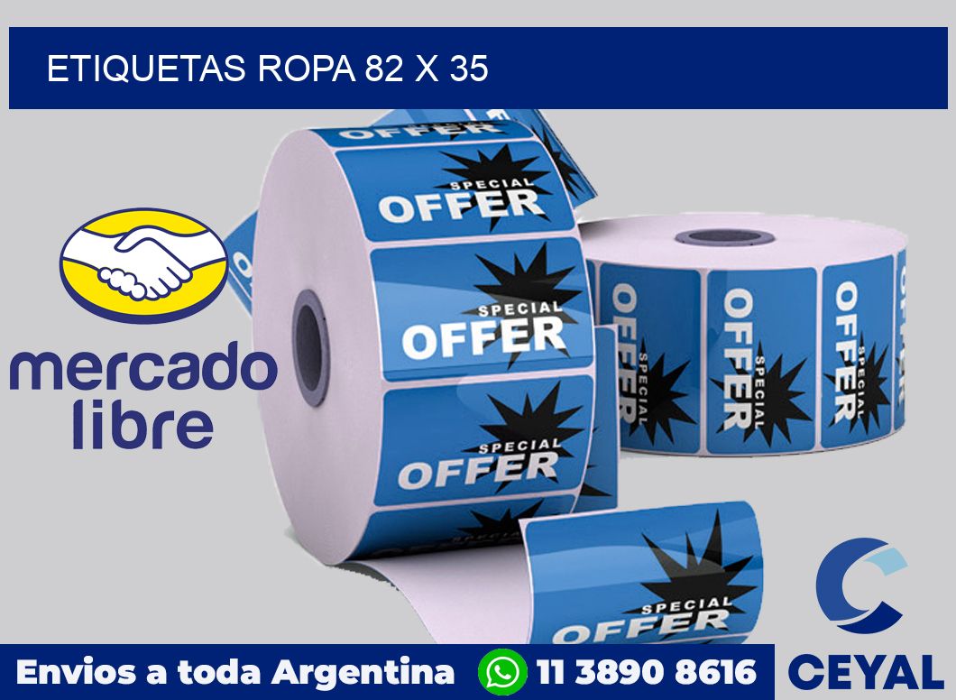 etiquetas ropa 82 x 35