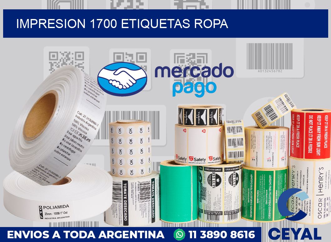 impresion 1700 etiquetas ropa