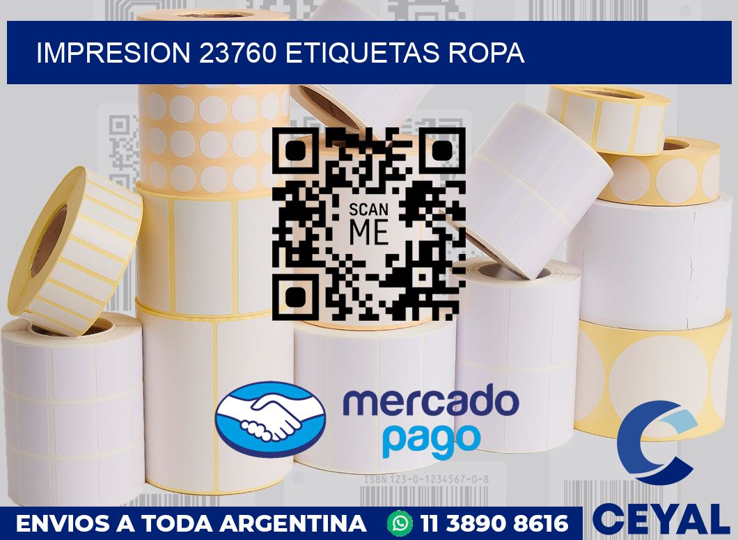 impresion 23760 etiquetas ropa