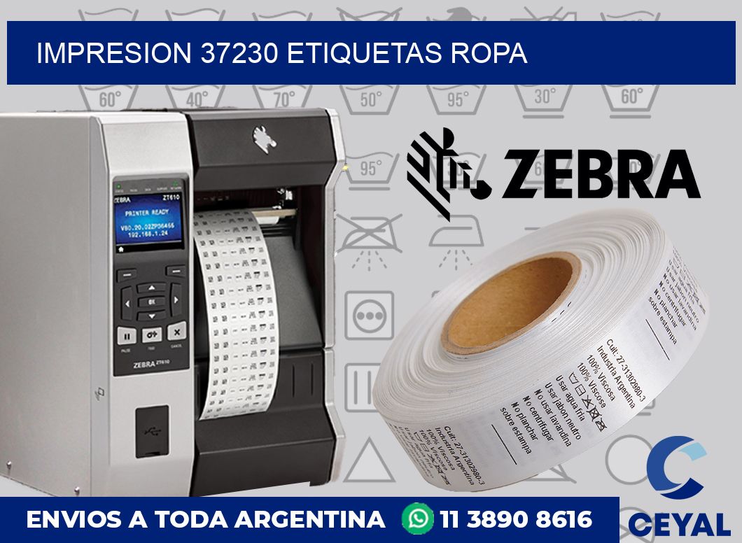 impresion 37230 etiquetas ropa
