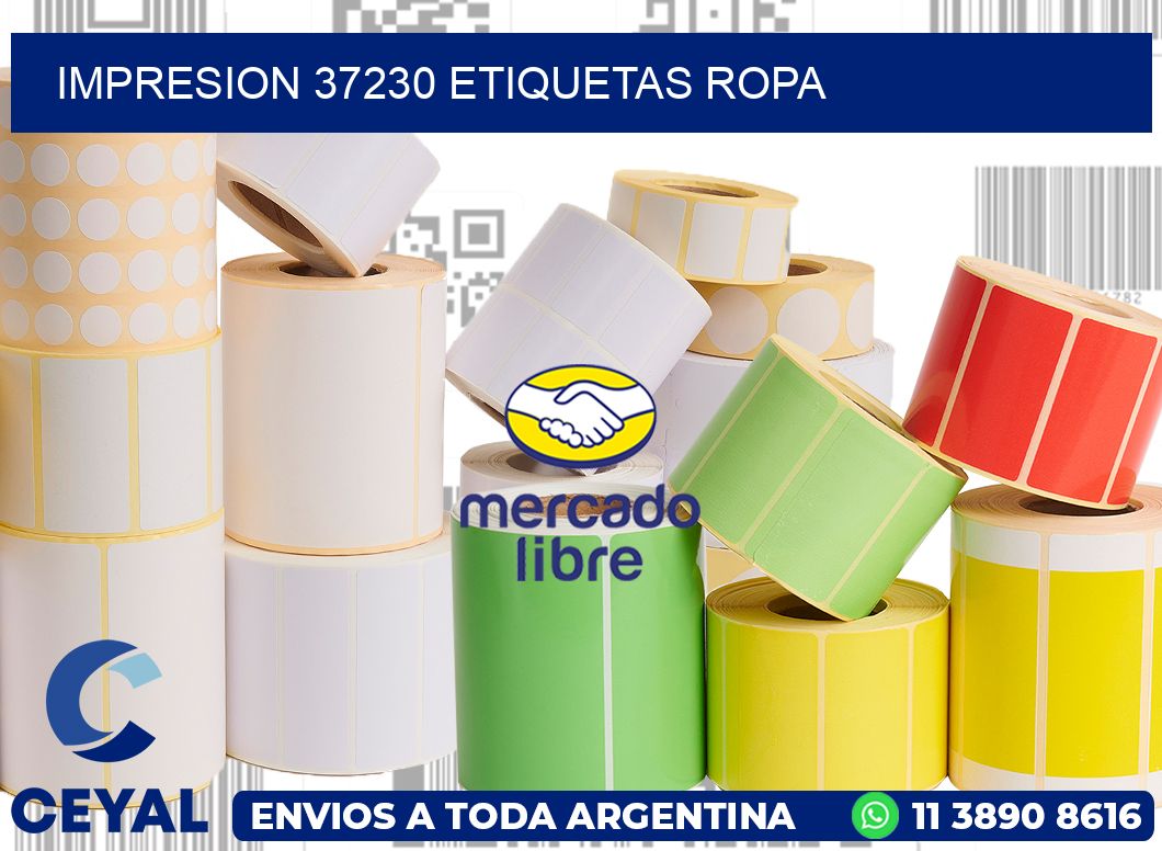 impresion 37230 etiquetas ropa