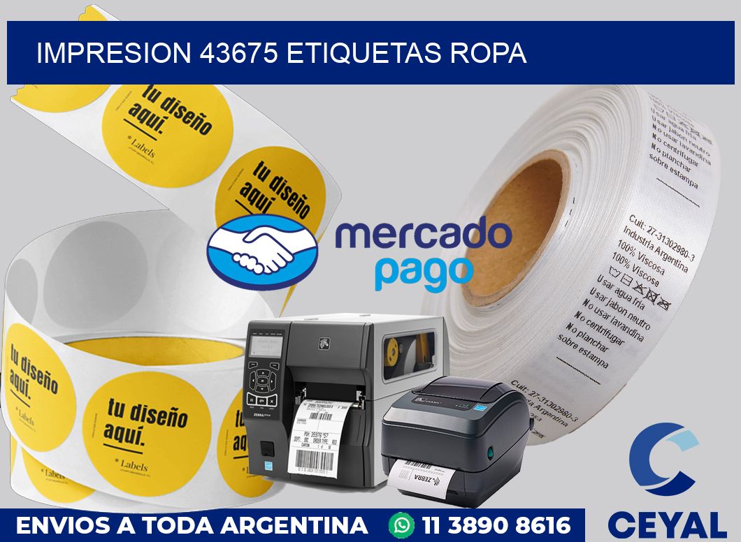 impresion 43675 etiquetas ropa