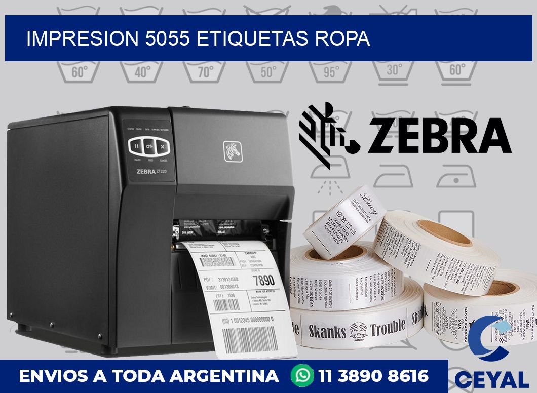 impresion 5055 etiquetas ropa
