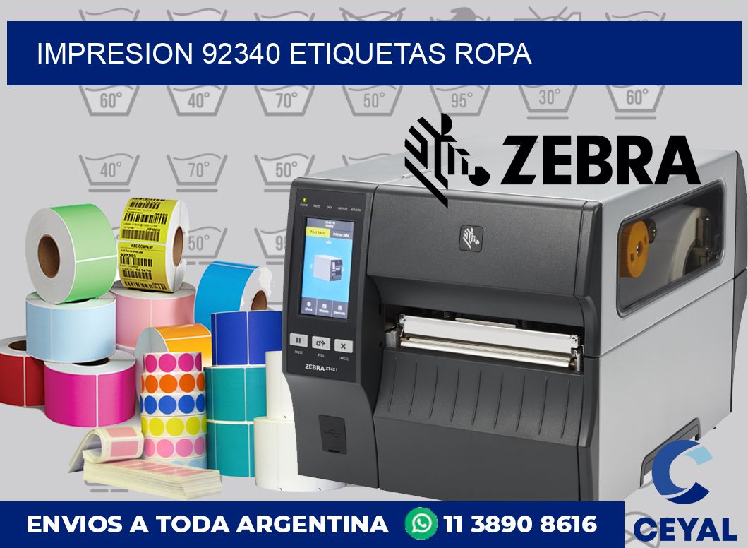 impresion 92340 etiquetas ropa