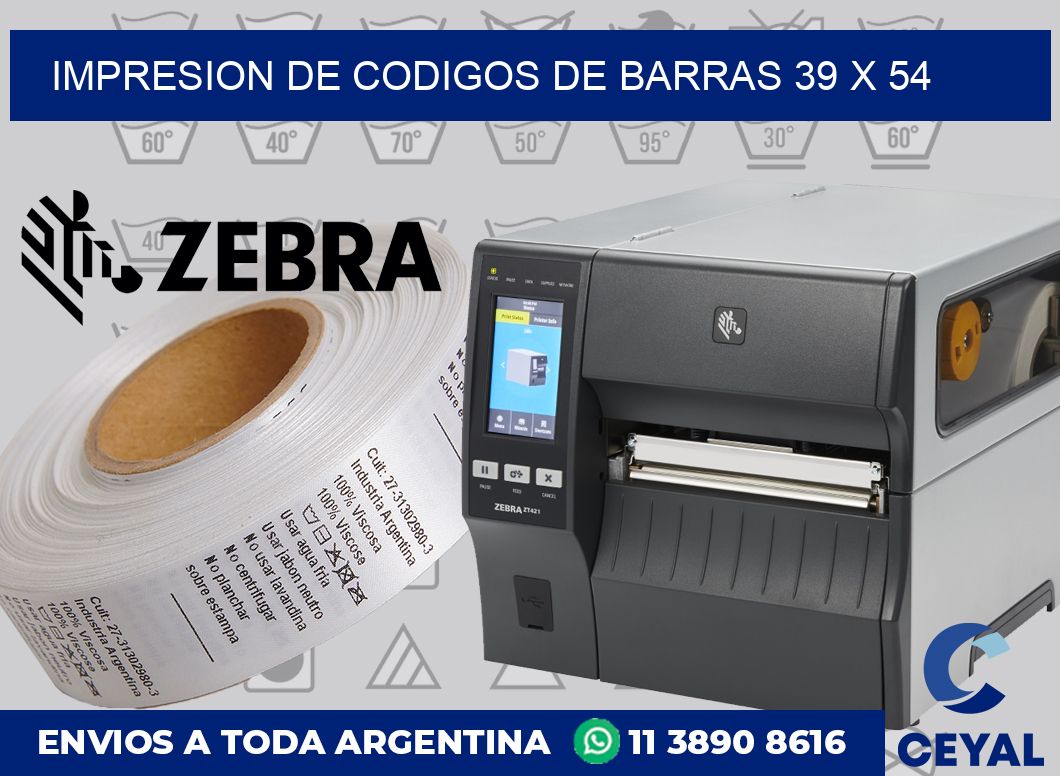 impresion de codigos de barras 39 x 54