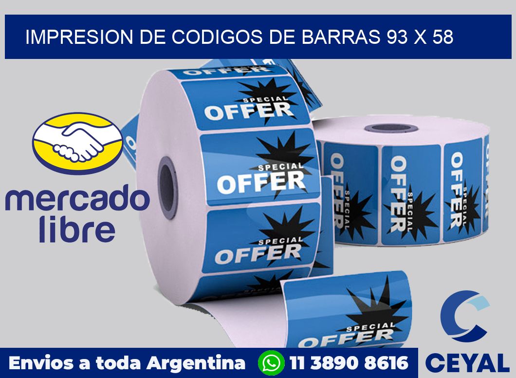 impresion de codigos de barras 93 x 58